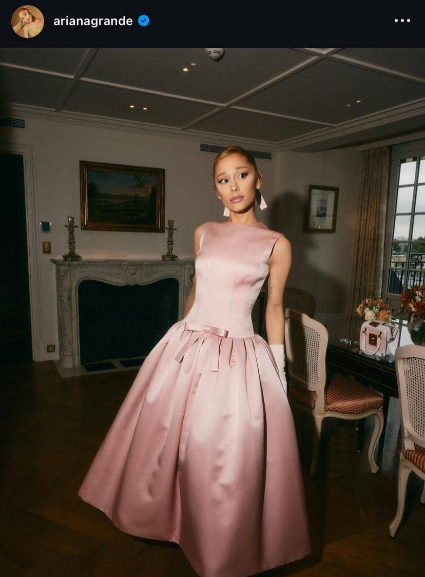 potret Ariana Grande di Olimpiade Paris 2024 (via instagram.com/arianagrande)'