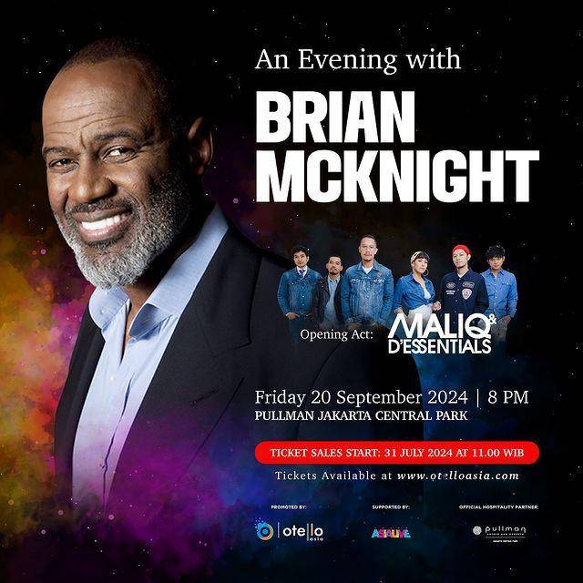 harga tiket konser Brian McKnight di Jakarta (Instagram.com/otelloasia)