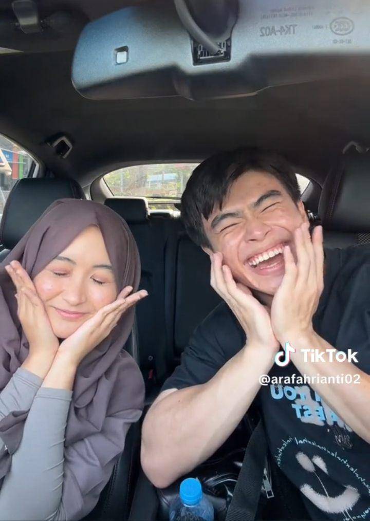Kedekatan Arafah dan Steven (Tiktok.com/arafahrianti02)