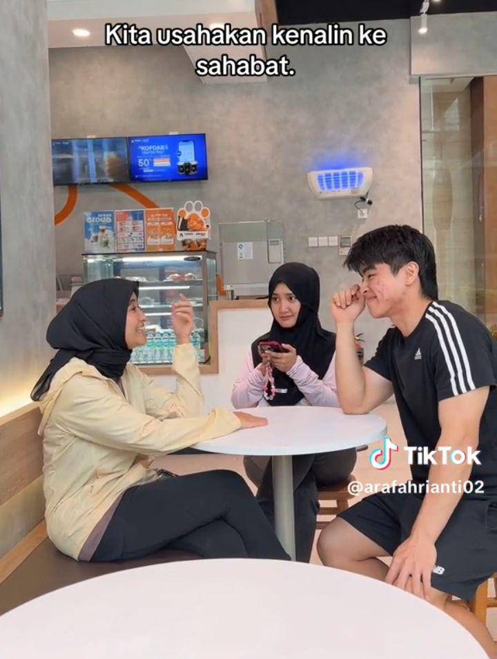Kedekatan Arafah dan Steven (Tiktok.com/arafahrianti02)