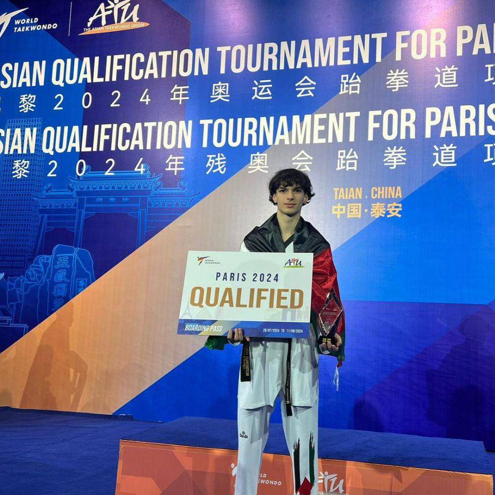 Omar Yaser Ismail, atlet taekwondo Palestina (instagram.com/omaryaserismail)