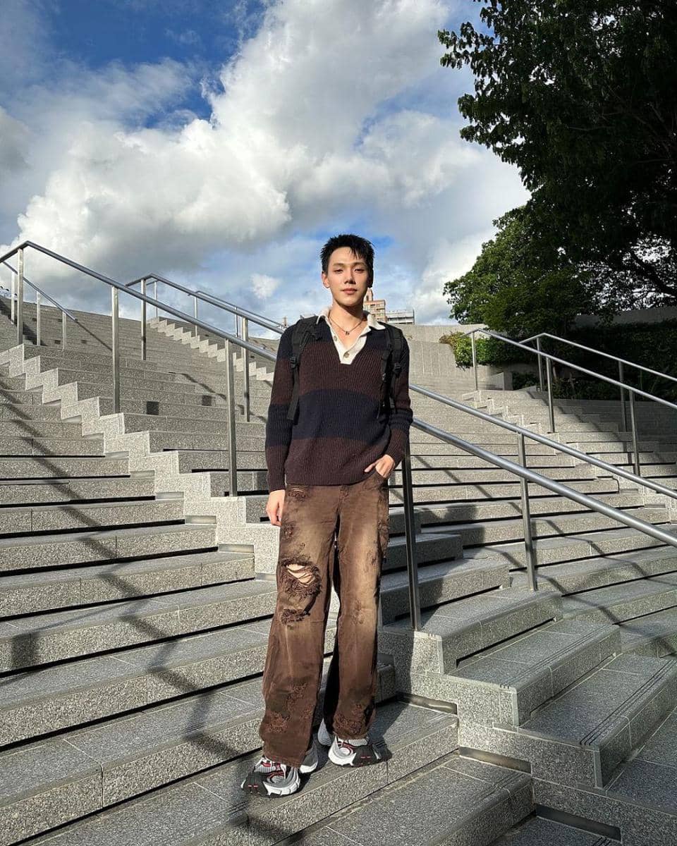 outfit street style ala Daou Pittaya (instagram.com/oueiija)