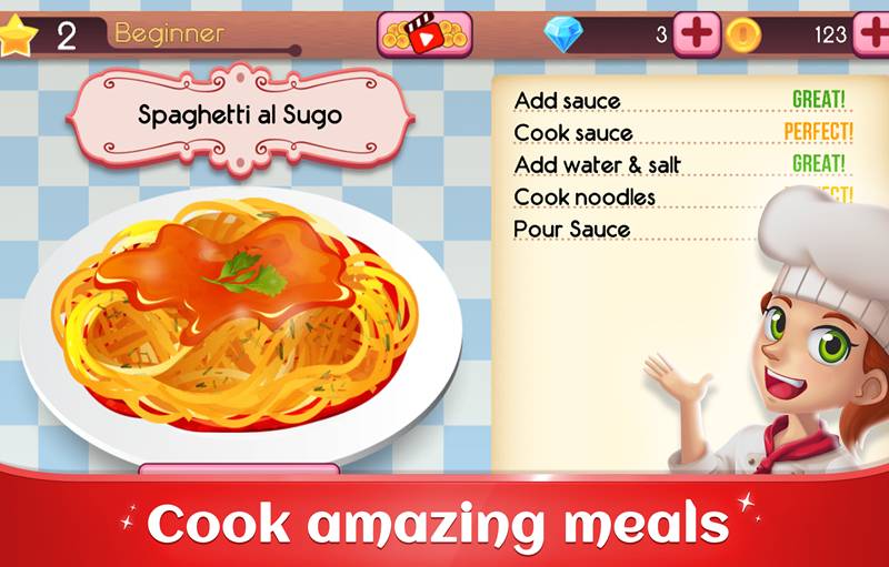 tampilan aplikasi Cookbook Master Cooking Games (dok Google Play Store)