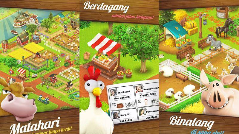 tampilan aplikasi Hay Day (dok. Google Play Store)