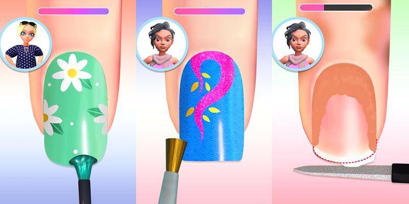 tampilan aplikasi Nail Salon 3D (dok. Google Play Store)