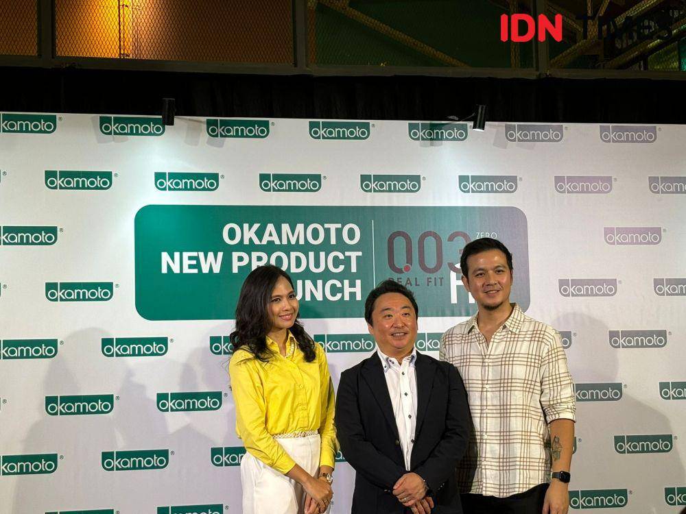 ilustrasi peluncuran Okamoto 0.03 Real Fit (IDN Times/Rifki Wuda)