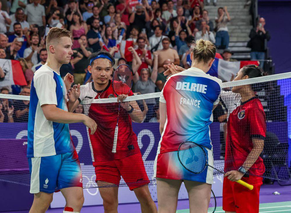 Ganda campuran Indonesia, Rinov Rivaldy/Pitha Haningtyas Mentari gugur dari Olimpiade 2024 Paris (dok.PBSI/Badmintonphoto/Mikael Ropars)