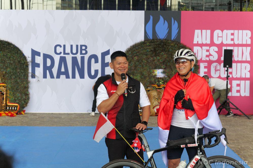 Ramaikan Olimpiade 2024, Royke Lumowa Gowes Jakarta-Paris