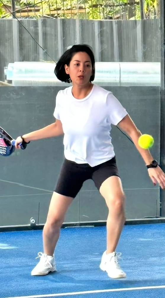 Lulu Tobing berlatih padel (instagram.com/lutob)