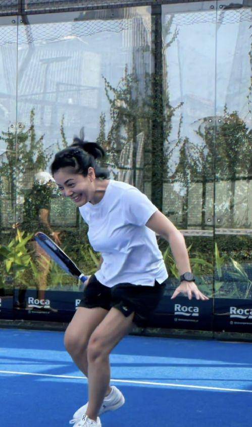 Lulu Tobing berlatih padel (instagram.com/lutob)