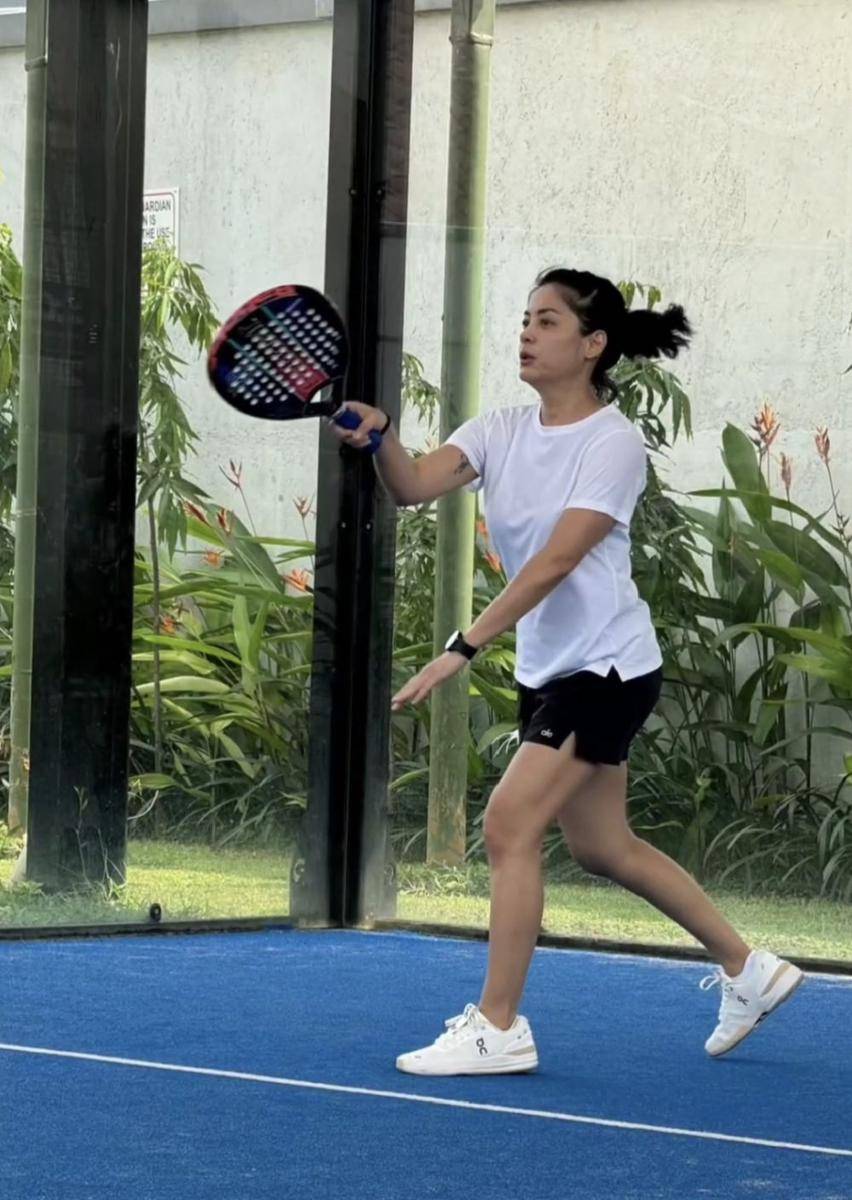 Lulu Tobing berlatih padel (instagram.com/lutob)