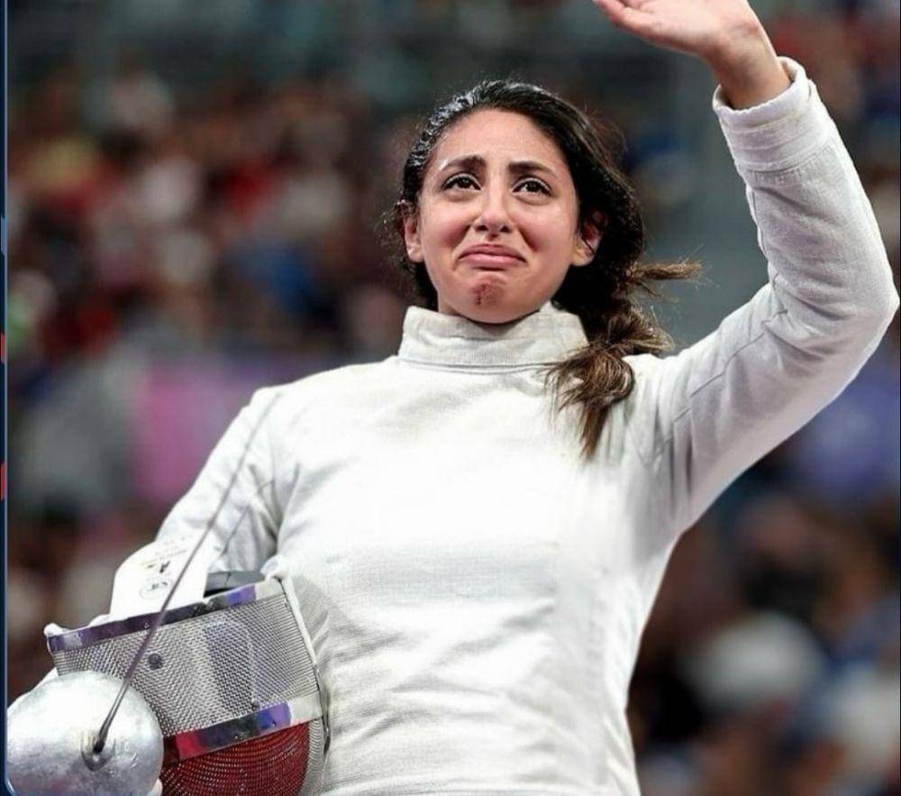 Atlet anggar Mesir, Nada Hafez tampil di Olimpiade 2024 Paris (Instagram.com/nada_hafez)