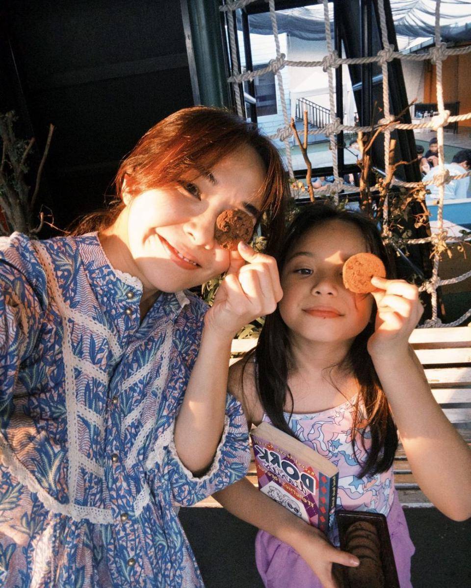 potret Gempi latihan renang (instagram.com/gisel_la)
