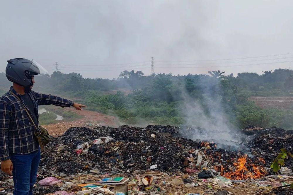 Titik pembuangan sampah liar di Kabupaten Tangerang (ANTARA/Azmi Samsul Maarif)