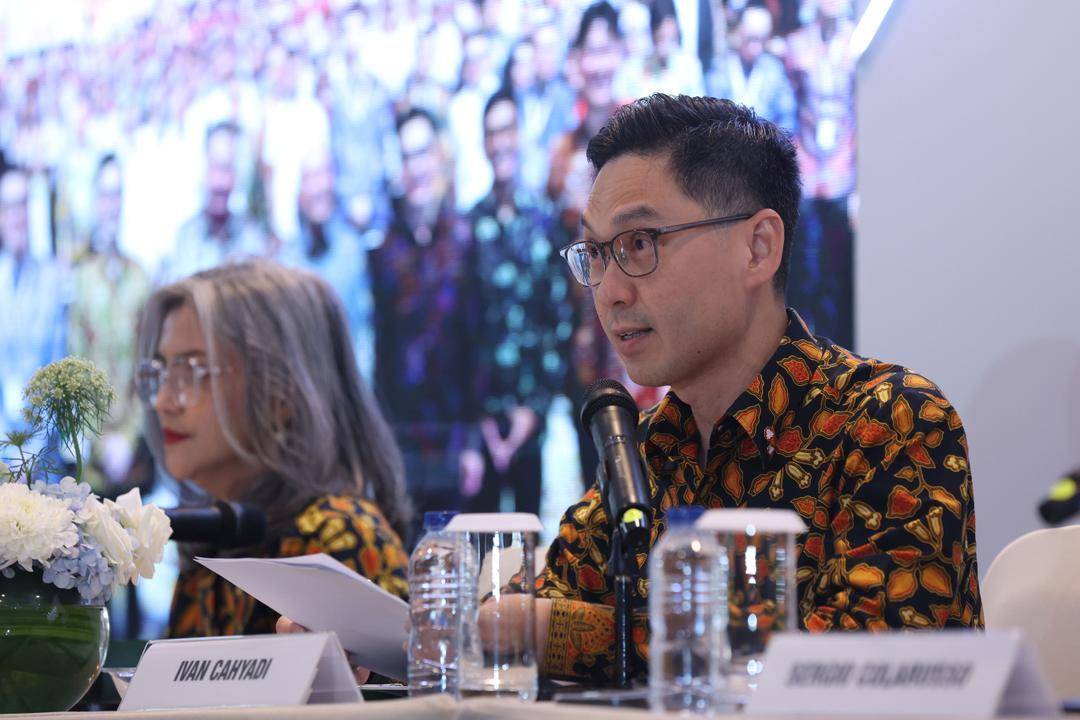Presiden Direktur PT HM Sampoerna Tbk. (HMSP) Ivan Cahyadi saat paparan publik untuk menyampaikan perkembangan kinerja perseroan di Jakarta, Senin (29/7). (Dok. Istimewa)