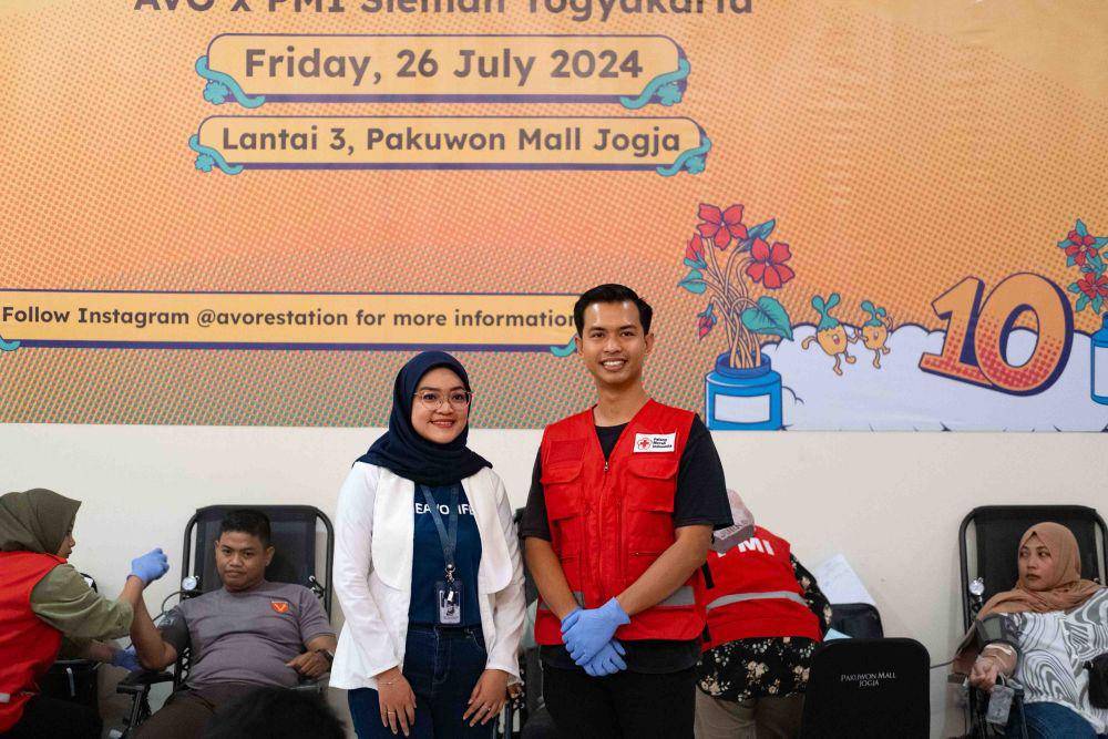 AVO Innovation Technology dan PMI Kabupaten Sleman menggelar kegiatan donor darah (dok. AVO Innovation Technology)