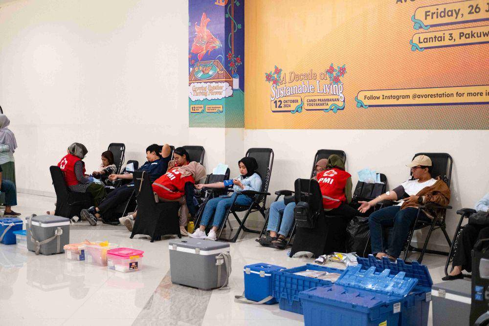 AVO Innovation Technology dan PMI Kabupaten Sleman menggelar kegiatan donor darah (dok. AVO Innovation Technology)
