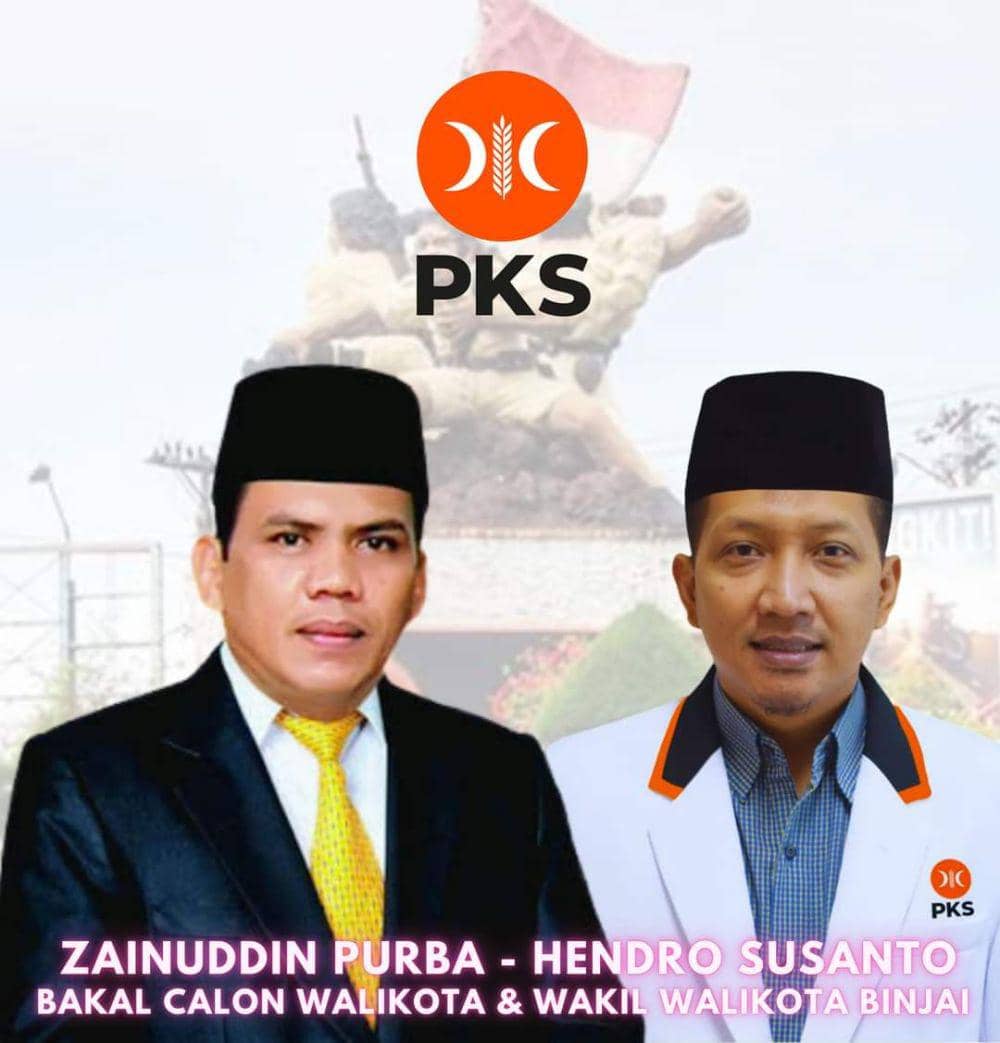 PKS Rekomendasi Zainuddin Purba dan Hendro Susanto di Pilkada Binjai