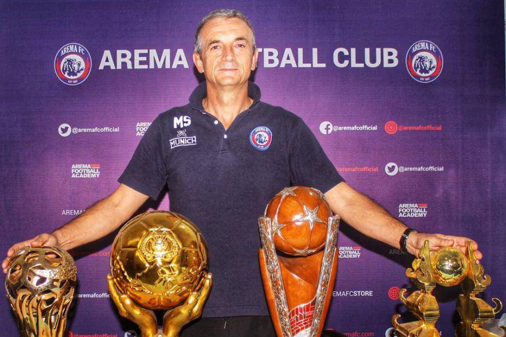 Milomir Seslija saat menjadi pelatih Arema FC. (instagram.com/coach_milo)