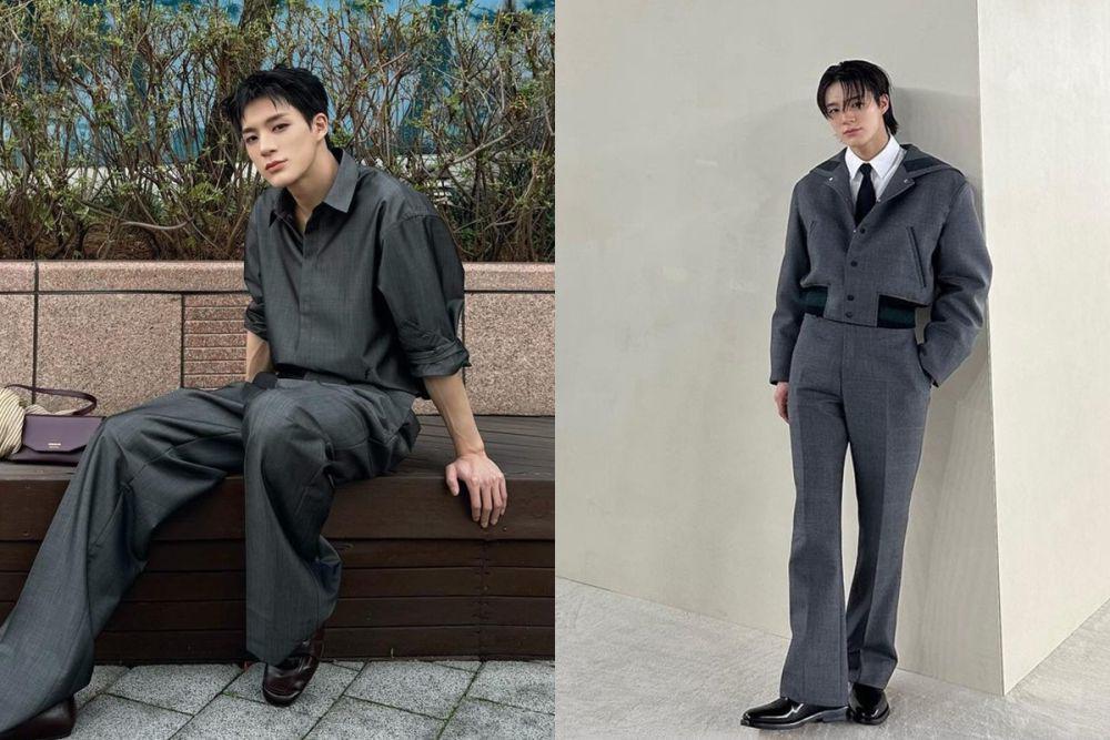 7 Inspirasi OOTD Nuansa Abu-abu ala Jeno NCT, Formal hingga Kasual!