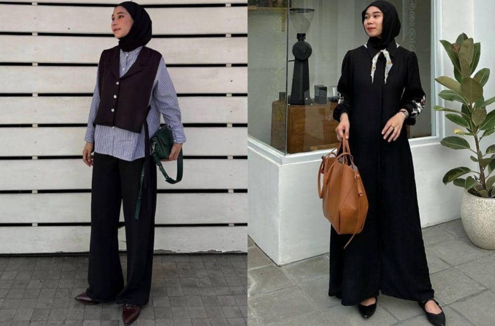 9 Inspirasi Outfit Hijab Business Casual ala Fitri Hasiani, Stylish!
