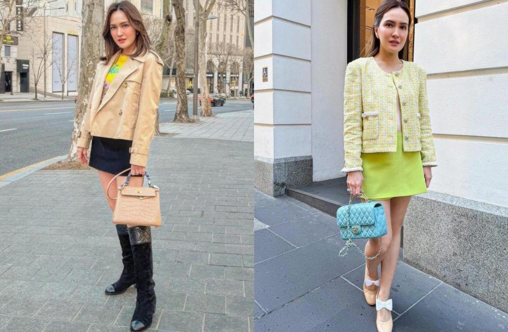 11 Ide Styling Mini Skirt untuk Traveling ala Shandy Aulia, Youthful!