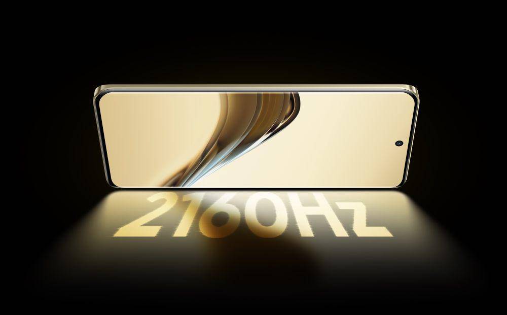 ilustrasi layar realme 13 Pro series dengan PWM dimming 2160Hz (realme.com)