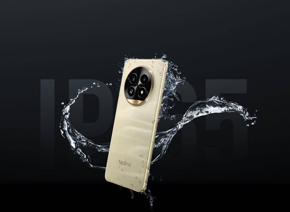 ilustrasi realme 13 Pro series dengan sertifikasi IP65 (realme.com)
