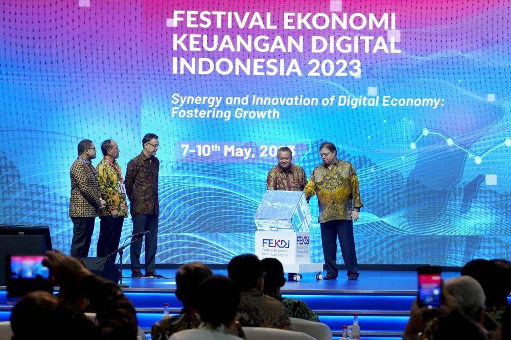 Gubernur Bank Indonesia Perry Warjiyo saat membuka FEKDI 2023 (dok Bank Indonesia)
