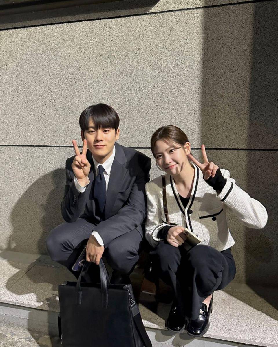 Jo A Ram dan Lee Jung Ha di balik layar drama The Auditors (instagram.com/i_joaram)