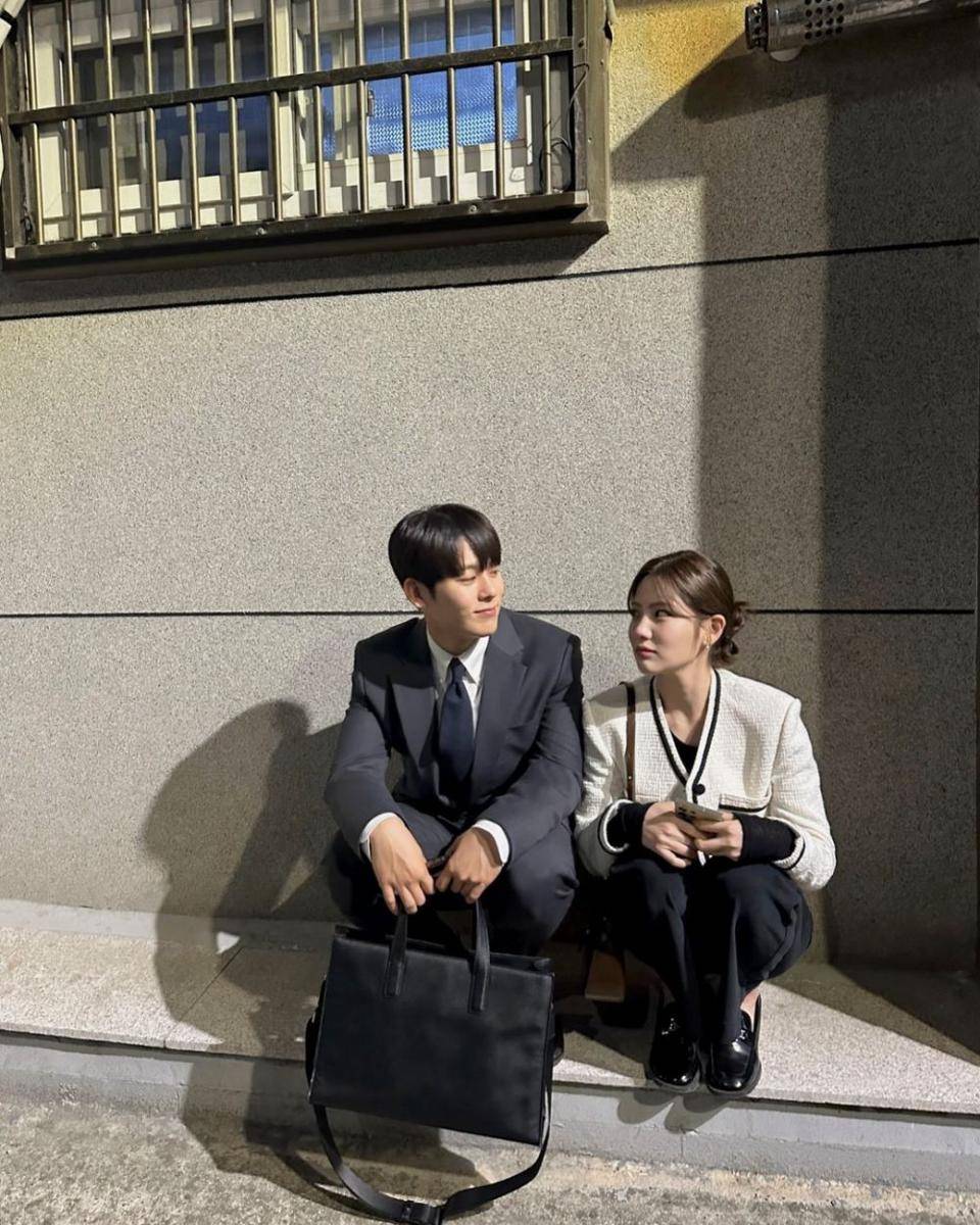 Jo A Ram dan Lee Jung Ha di balik layar drama The Auditors (instagram.com/i_joaram)