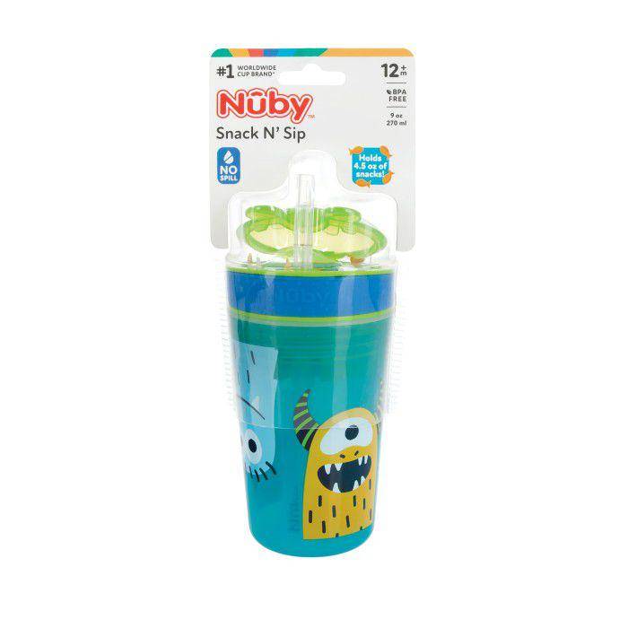 Nuby Snack N Sip Cup (tokopedia.com/Nuby Official Store)