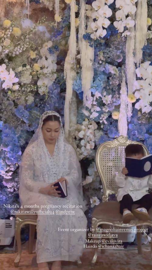 pengajian kehamilan Nikita Willy (Instagram.com/ssabihaislam)