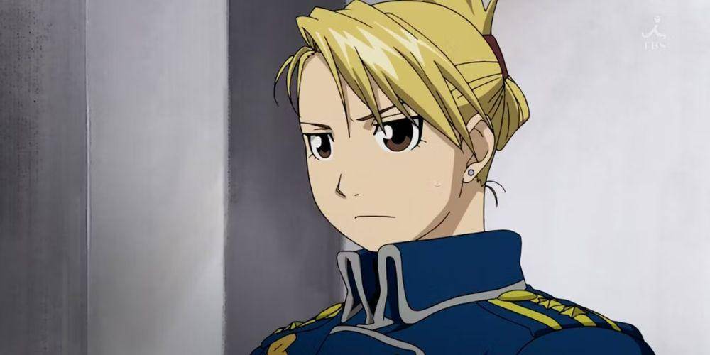 Riza Hawkeye karakter Fullmetal Alchemist: Brotherhood (dok. Bones/Fullmetal Alchemist: Brotherhood)