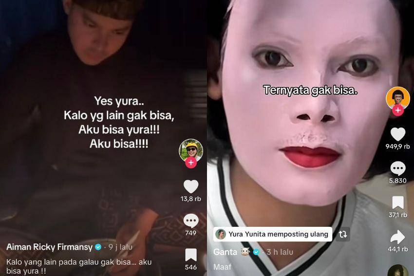 tren Aku gak bisa Yura (tiktok.com/@aimanrickyy | tiktok.com/@iniganta)
