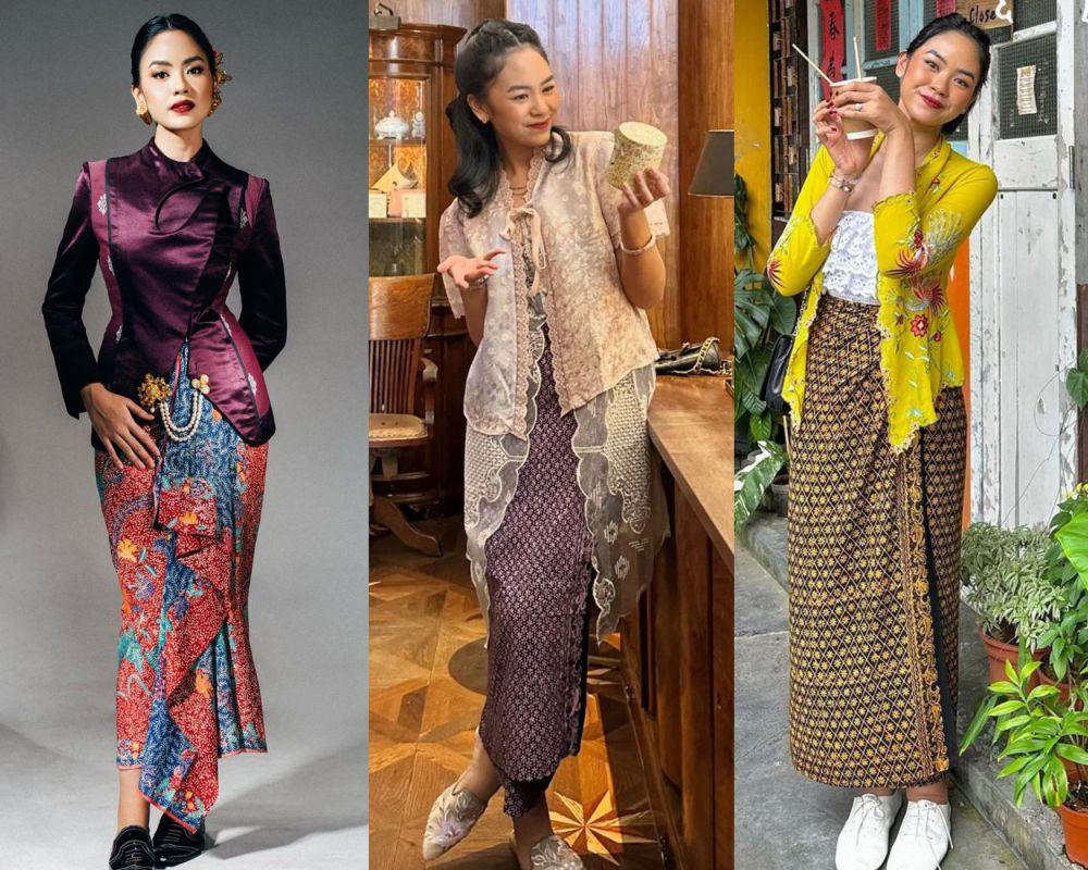 8 Inspirasi Kebaya Modern untuk Kondangan ala Rania Yamin, Colorful!