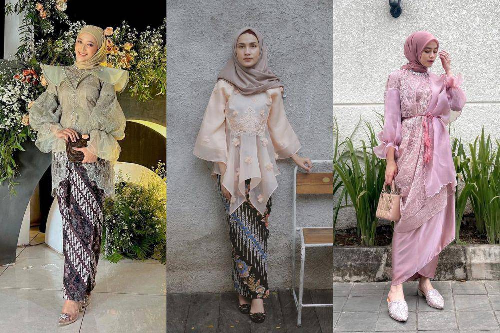 inspirasi kebaya organza untuk wisuda (instagram.com/seviqfebinita | instagram.com/dwihandaanda | instagram.com/vinamaulina)