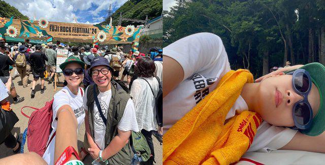 7 Potret Kegiatan Lutesha di Fuji Rock Festival 2024, Seru!