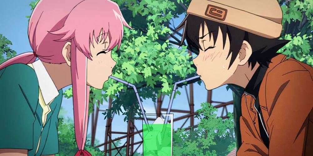 Yuno Gasai dan Yukiteru Amano karakter The Future Diary (dok. asread/The Future Diary)