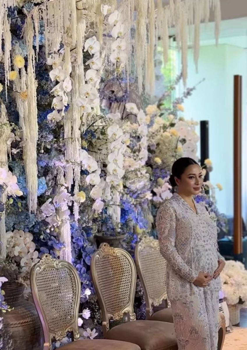 Pengajian empat bulan kehamilan kedua Nikita Willy. (instagram.com/rangkai_riefinka)