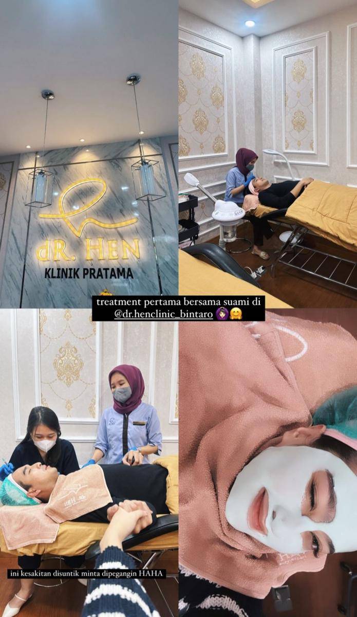 potret keromantisan Salshabilla Adriani dan Ibrahim Risyad saat facial date (instagram.com/ibrhmrsyd)