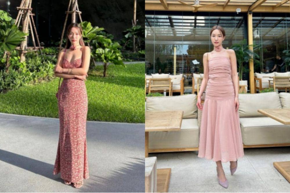 8 Inspirasi Outfit Midi Dress Toey Prim, Tampak Anggun