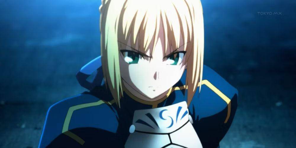 Saber karakter Fate/Stay Night: Unlimited Blade Works (dok. ufotable/Fate/Stay Night: Unlimited Blade Works)