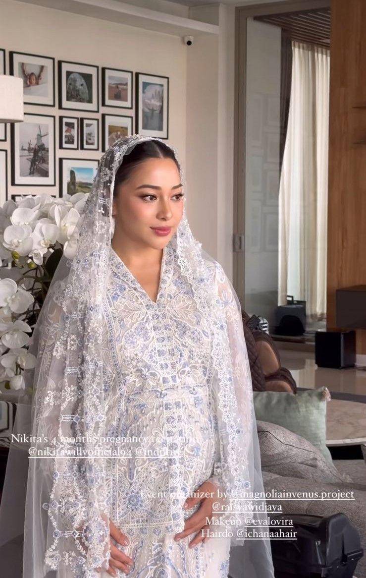 Gaya Makeup dan Busana Nikita Willy di Acara 4 Bulanan (instagram.com/ssabihaislam)