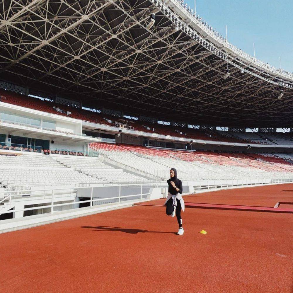 OOTD jogging Ayudia Bing Slamet (Instagram.com/ayudiac)