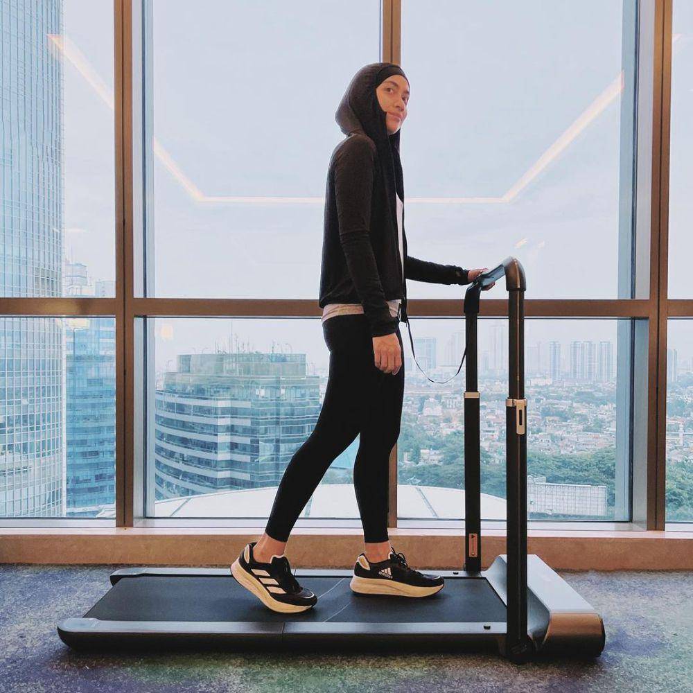 OOTD jogging Ayudia Bing Slamet (Instagram.com/ayudiac)