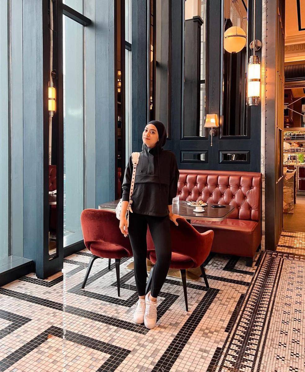 OOTD jogging Ayudia Bing Slamet (Instagram.com/ayudiac)