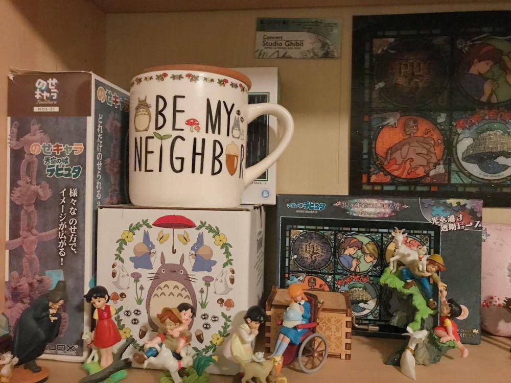 potret koleksi figur aksi Ghibli (reddit.com/user/Magpieinthehat)