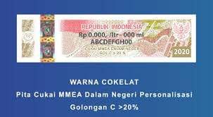 Foto pita cukai rokok resmi