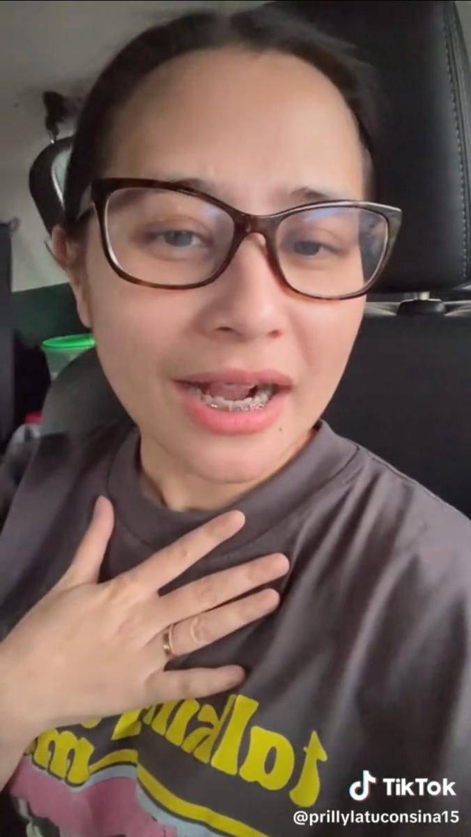 Penampilan baru Prilly pakai behel (Tiktok.com/prillylatuconsina15)
